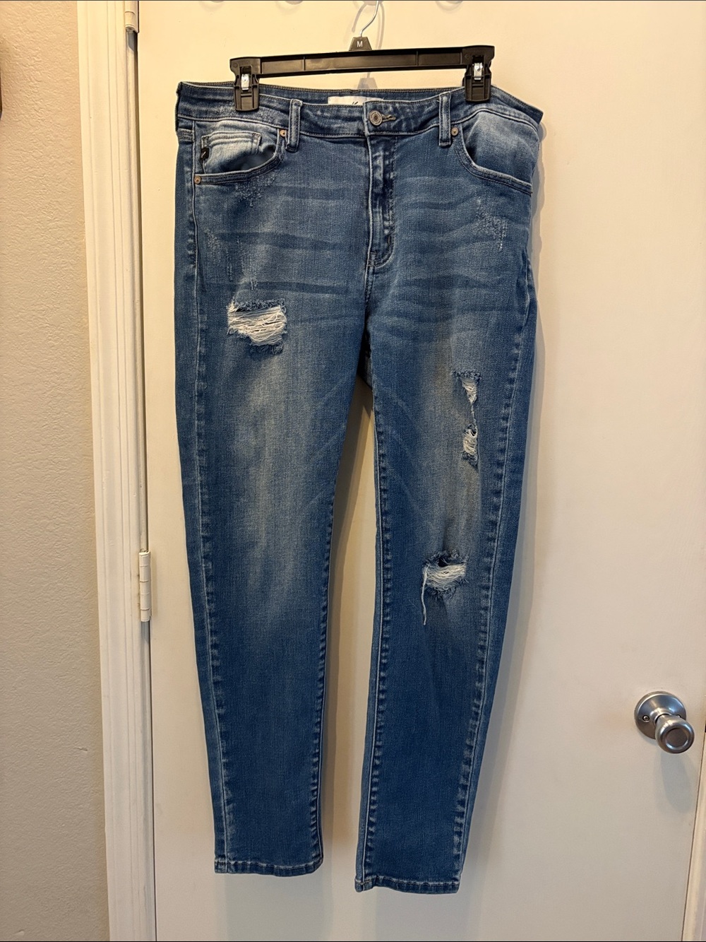 KanCan Medium Blue Distressed Skinny Jeans